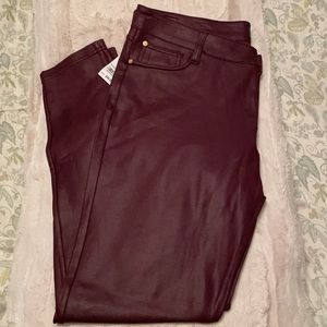 NWT Vegan Leather Pants